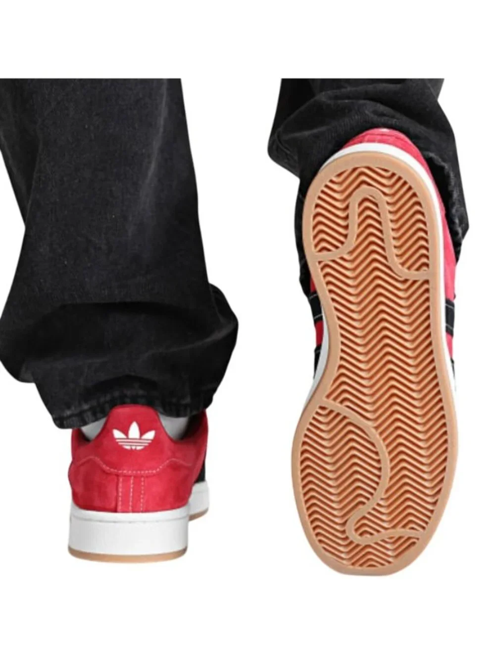 adidas Originals Campus 00s – Size 9 Men Sneakers Red Black Gum JI3165 NEW